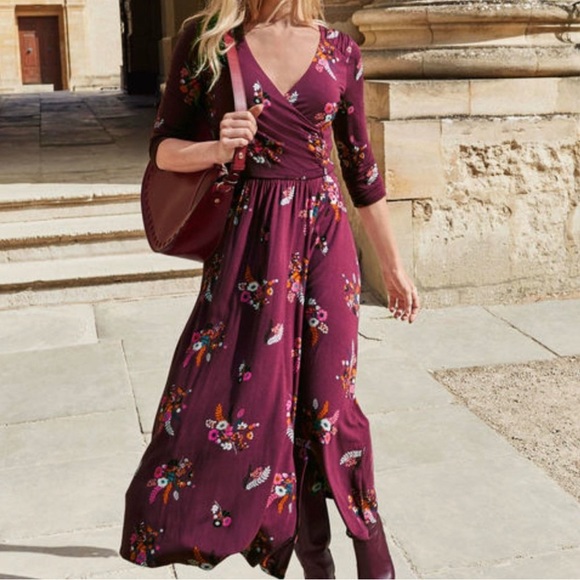 Boden Dresses & Skirts - Boden Plum Purple Floral Maxi Dress